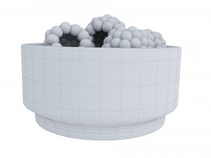 Berry white bowl collection 2 3D 模型