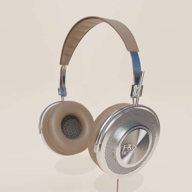 artistic headphones Modèle 3D .c4d .max .obj .3ds .fbx .stl .blend 