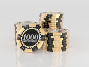 stack of casino chips 3D Models