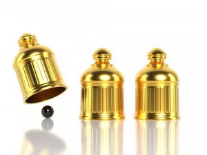 jogo dedais grupo de 3 dedais e uma bola Modelo 3D