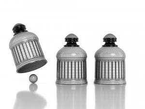 game thimbles group of 3 thimbles and a ball 3D Model