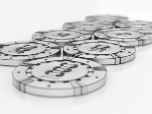 Casino Chips In Denominations Of 1000 500 100 50 25 10 5 1 Modelo 3D