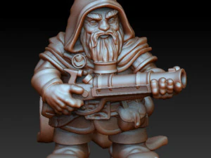 an&atilde;o atirador Modelo 3D