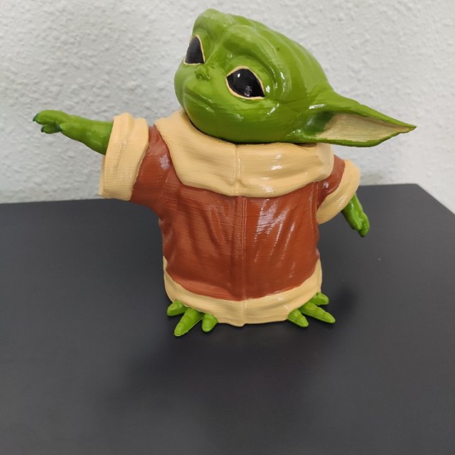 baby yoda 3D 모델 .c4d .max .obj .3ds .fbx .stl .blend 