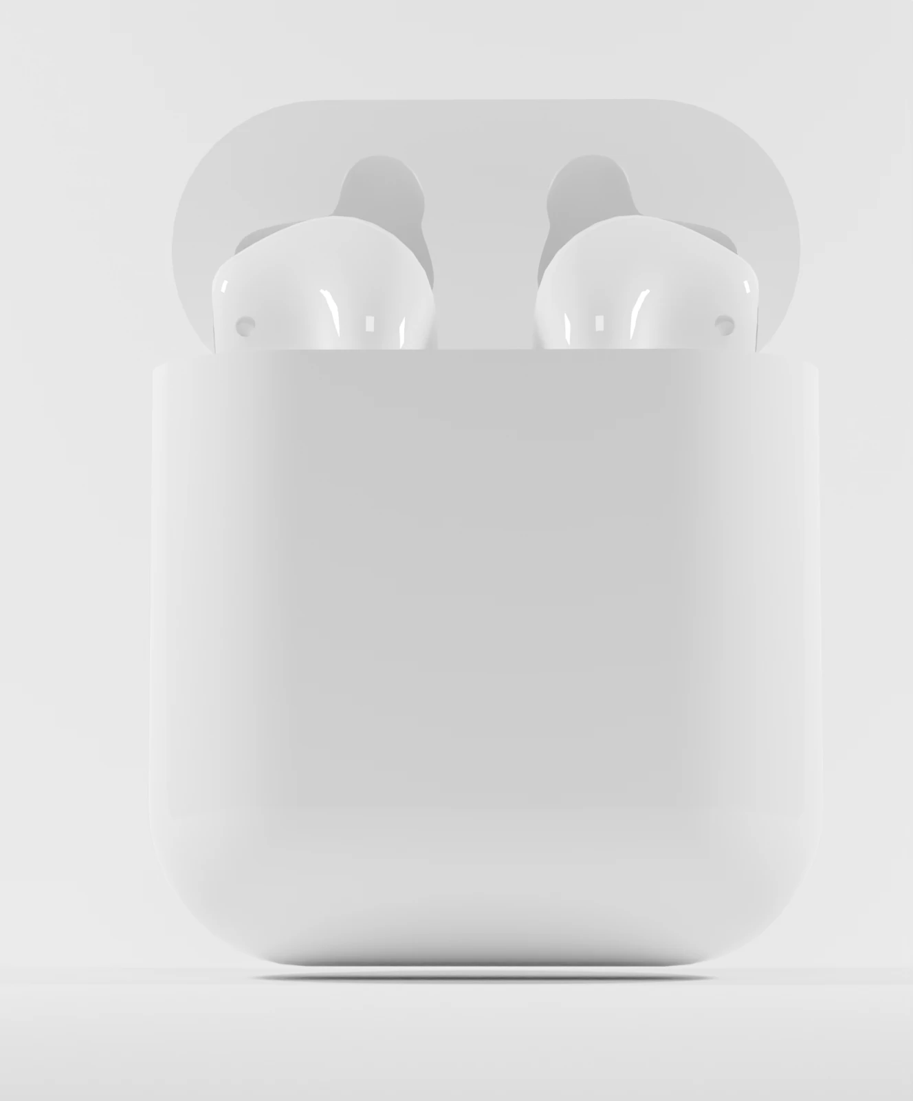 Airpods model 3D Model .c4d .max .obj .3ds .fbx .stl .blend