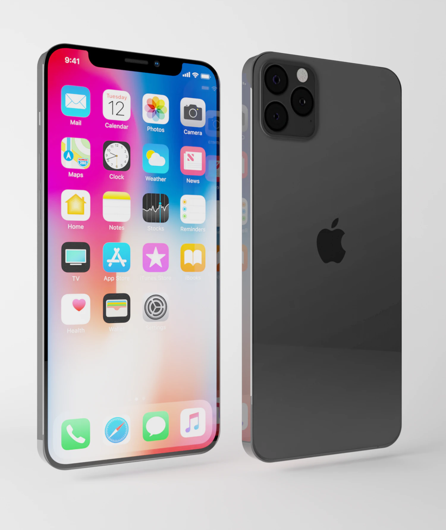 iphone xii 3D Model .c4d .max .obj .3ds .fbx .stl .blend 