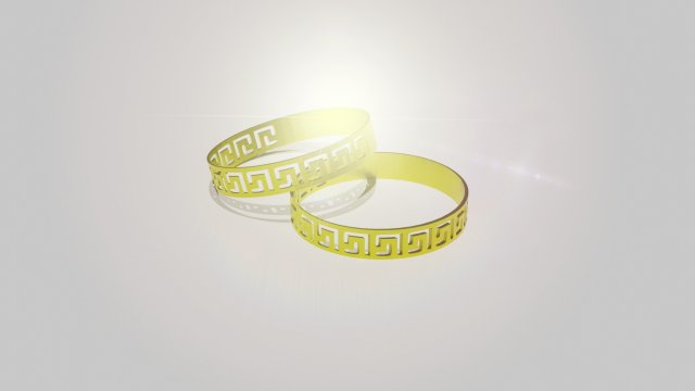 Ring with ornament Model 3D .c4d .max .obj .3ds .fbx .stl .blend 