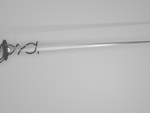rapier sword 3d Modelo 3D