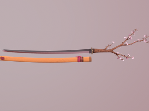 katana sakura 3D 模型