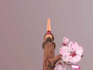 katana sakura 3D Model