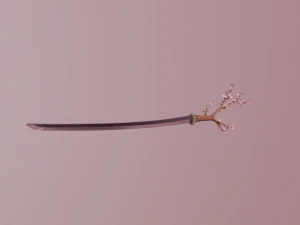 katana sakura 3D Model