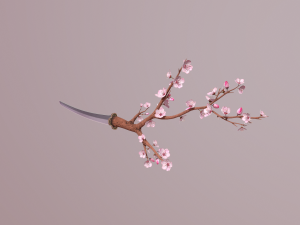 katana sakura 3D 模型
