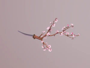 katana sakura 3D Model