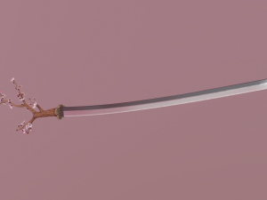 katana sakura 3D 模型
