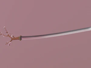 katana sakura 3D Model