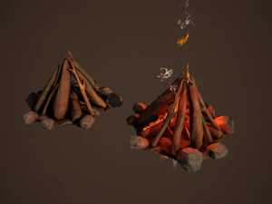 campfire free 3D Model