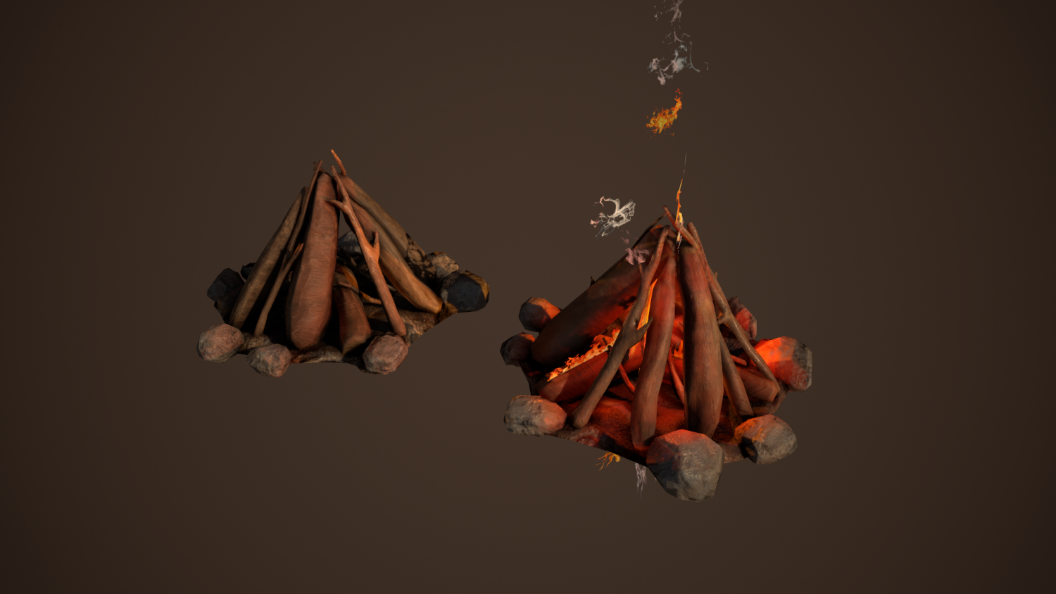 free 3d printable 28mm campfire