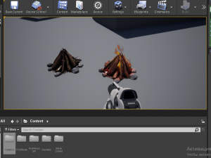 campfire free 3D मॉडल