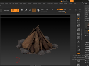 campfire free 3D मॉडल