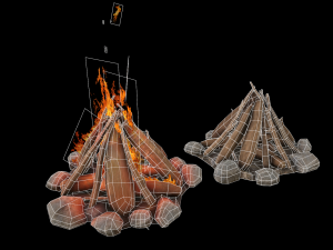 campfire free 3D मॉडल