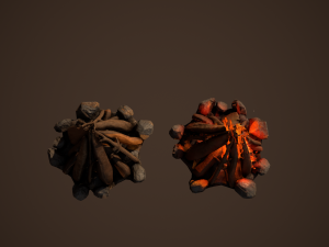 campfire free 3D मॉडल