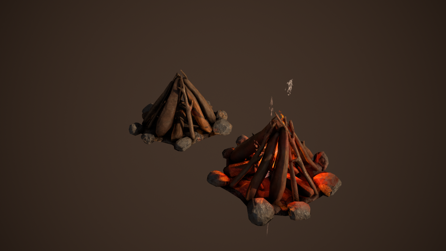 free 3d printable 28mm campfire