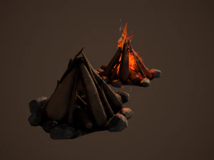 campfire free 3D Model