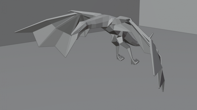 Meshtint Studio - Polygonal - Dragon, FREE 3D Model