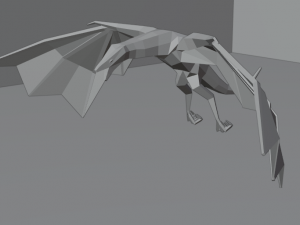 lowpoly dragon 3D Model