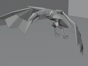 lowpoly dragon 3D Model