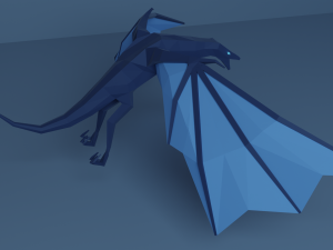 lowpoly dragon 3D Model