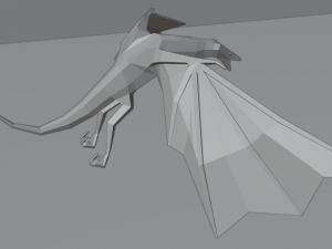 lowpoly dragon 3D Model