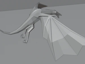 lowpoly dragon 3D Model