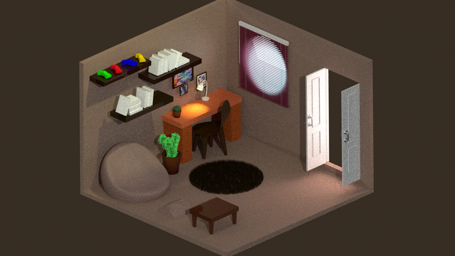the bedroom 3D Model .c4d .max .obj .3ds .fbx .stl .blend 