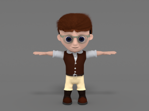 design 3d character badu boy by mkr studio Modelo 3D