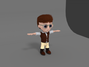 design 3d character badu boy by mkr studio 3D मॉडल