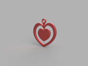 heart necklace Modelo de impresión 3D