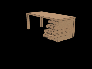 table desk Modelo 3D