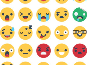 пакет векторных иконок смайликов 3D Модель