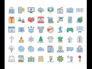 interface-pictogrammen CG Texturen