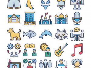 interface-pictogrammen CG Texturen