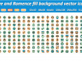 love and romance vector icon 3D Assets