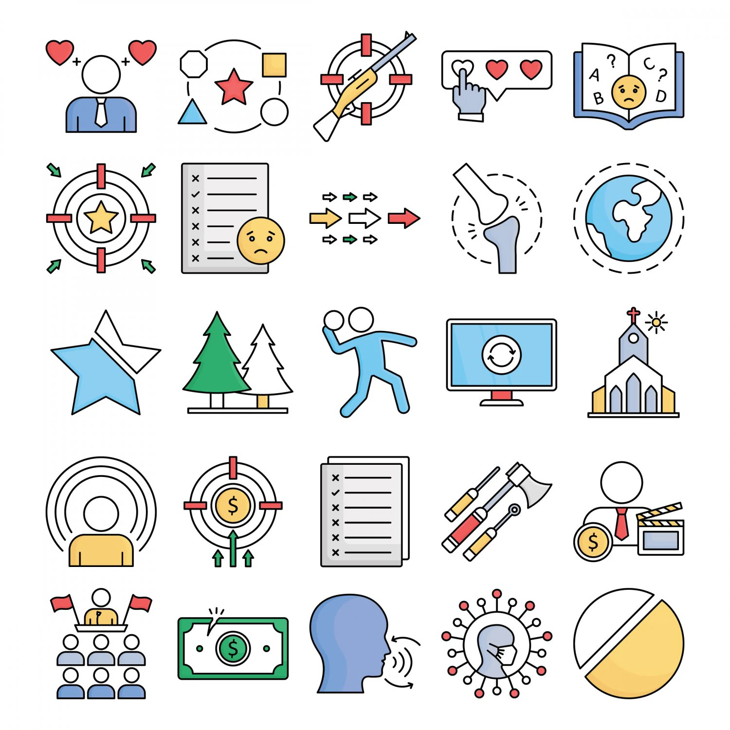 explanatory icons 3D Model .c4d .max .obj .3ds .fbx .stl .blend 