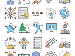 ic&ocirc;nes explicatives Modèle 3D