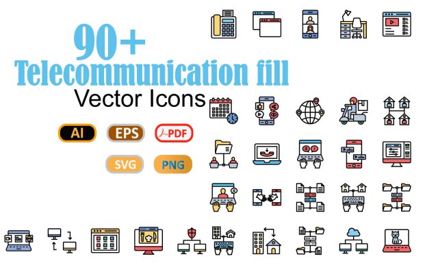 telecommunication vector icon 3D 模型 .c4d .max .obj .3ds .fbx .stl .blend 