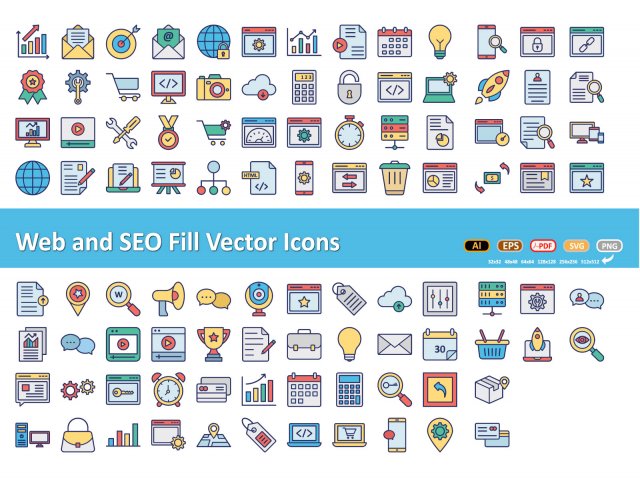 web and seo vector icon Modèle 3D .c4d .max .obj .3ds .fbx .stl .blend 