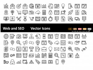 web and seo vector icon Modèle 3D