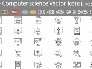 30Computer Science Icon 3D 模型