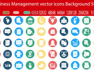200Business management icon pack Modelo 3D