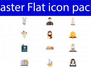 23 Easter Day icon pack 3D Model
